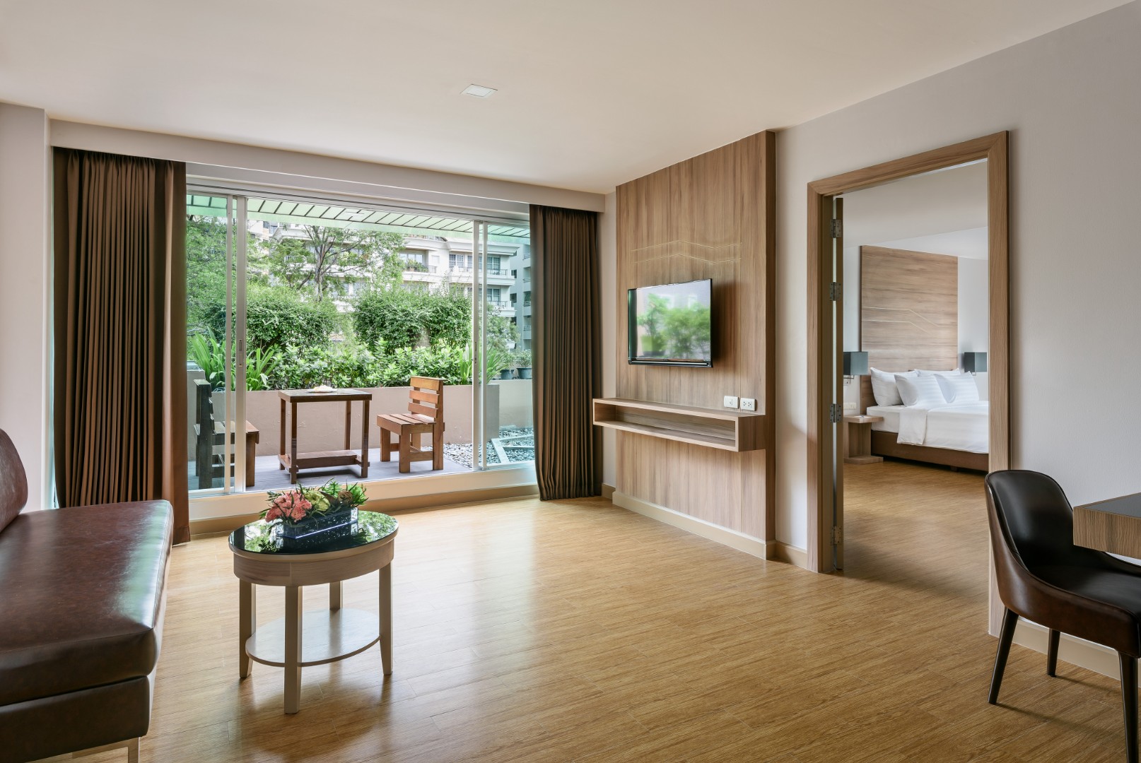 201907 Adelphi Grande Sukhumvit Hotel - Room 403 Living Room and Bedroom.jpg
